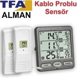 Resim Tfa 30.3062.10 Trıo Kablosuz Iç ve Dış Ortam Sıcaklık Ölçer 