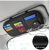 Resim Boatshop1 Moda Cam Tutuculu Araba Güneşlik Düzenleyici Siyah Çok Cepli File Fermuarlı Depolama Otomobil İç Organizatör 