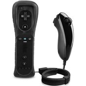 Resim Mufunye Wii Sol-sağ Kumanda Seti Sağ + Sol Budak - Silikon Kılıf Ve Eldiveni İle - Siyah - Dayanıklı Ve Hafif 