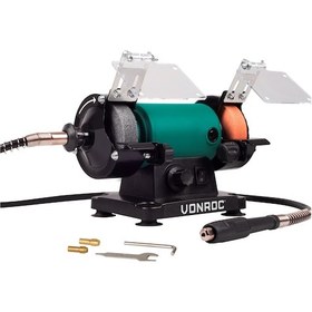 Resim Vonroc Tezgah Spiralli Taş Motoru - 150W – 75Mm 