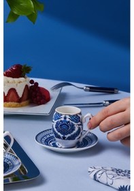 Resim Karaca Mercan 6 Kişilik Kahve Fincan Takımı 90 Ml 