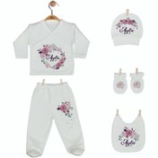 Resim Pia Baby Gl 1914-05 Isme Özel Beşli Zıbın Set 