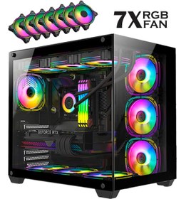 Resim RAMTECH RMT2602 İ7 12700F 32GB RAM 1TB M.2 Nvme SSD 8GB RTX4060 Sıvı Soğutmalı Oyuncu Bilgisayarı 
