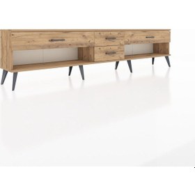 Resim Arges Tv Ünitesi 4 Çekmeceli 220x30x51 Çam-çam Atlas Çam/atlas Çam - Atlas Çam 
