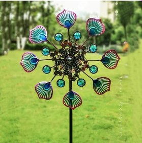 Resim Willowhaven Sarı Renkli Metal Rüzgar Döneri Bahçe Dekorasyonu 