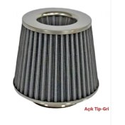 Resim FS Shop Carub Performans ve Ses Arttırıcı Açık Hava Filtresi +6 Hp Açık Tip Gri FS-325 