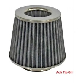 Resim FS Shop Carub Performans ve Ses Arttırıcı Açık Hava Filtresi +6 Hp Açık Tip Gri FS-325 