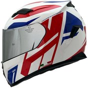 Resim Sway 820 Dakar 2 Tam Kapalı Kask Kırmızı - Mavi 