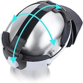 Resim Head Strap for PS VR2, Adjustable VR PU Leather Headband Compatible with Playstation VR2 Headwear Accessory 