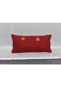 Resim Zehra Abla Halı Yeni El Dokuma Dekoratif Lumbar Kilim Kırlent Yastık Kılıfı 6633 Çok Renkli 