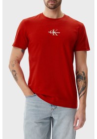 Resim Calvin Klein Erkek T Shirt J30j325649 Xnı Kırmızı kırmızı 