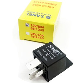 Resim Sanel 12V 80A Güç Rölesi Yedek Parçalı Sr1245 