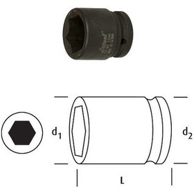 Resim Osaka Ln34ı2-9/16 Inch Lokma 3/4" 2-9/16 