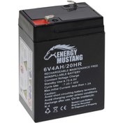 Resim Energy Mustang 6v 4ah Dayalıklı Kuru Akü Işıldak, Fener, Terazi Uyumlu 
