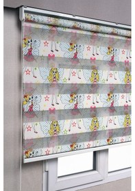 Resim Prenses Desenli Zebra Stor Güneşlik Perdeler 