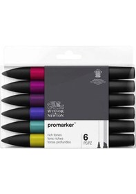 Resim Winsor Newton Promarker 6lı Zengin Tonlar Kalem Seti 4832 