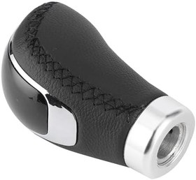 Resim Kavolet Kauçuk adaptörlü Evrensel Araba Dişli vardiyalı Sopa kafası Hentbol Vites Değiştirici Kolu, Araba Için Evrensel, Siyah, kırmızı, Abs + Deriden yapılmış (Siyah) 