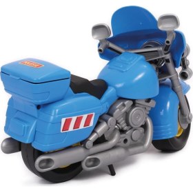 Resim Polesie Yarış Motosikleti Harley Mavi 