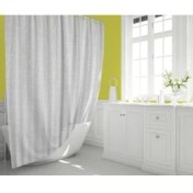 Resim Mermer Desenli Banyo Perdesi 180X200 Duş Perdesi Tek Kanat Banyo Perdeleri - Su Geçirmez Küvet Perde 