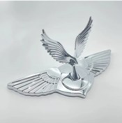 Resim Hightower Gümüş 3d Kartal Metal Araç Amblemi - Dayanıklı Kaput Dekoru İle Şık Otomotiv Aksesuarı 