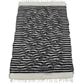 Resim Zehra Abla Halı Yeni El Dokuma Otantik Tiftik Yün Siirt Battaniyesi Kilim 5764 