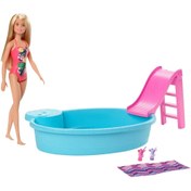 Resim Barbie ve Eğlenceli Havuzu GHL91 