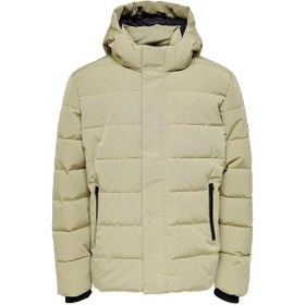 Resim Only Onscayson Puffa Otw Erkek Günlük Mont 22019598-Chinchilla Ye Yeşil 