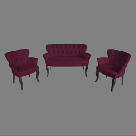 Resim Moben Royal Çay Seti Koltuk Takımı Siyah Ayak 