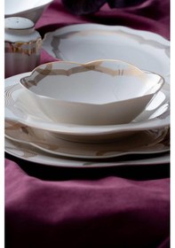 Resim Acar Lillian 6 Kişilik 29 Parça Porselen Yemek Takımı Beyaz 