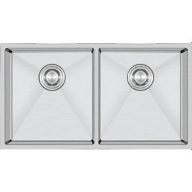 Resim Crauf Stella 4580 Pvd Inox 2 Gözlü Paslanmaz Çelik Mutfak Eviyesi Inox 