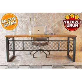 Resim Ntconcept Truva Doğal Ahşap Ofis Ve Çalışma Masası 