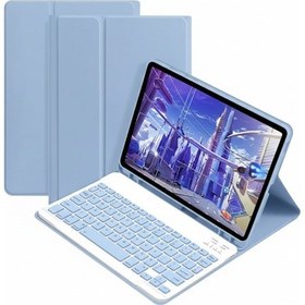 Resim Microcase Samsung Galaxy Tab A11 Plus 11 İnch Tablet Uyumlu Bluetooth Klavyeli Standlı Kılıf Siyah - Bkk4 