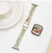 Resim Reçine İwatch Ultra 2/1 49mm Pembe Yeşil Spor Kordon Um36938-14 Yurt Dışından 