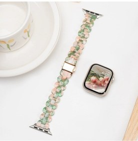 Resim Reçine İwatch Ultra 2/1 49mm Pembe Yeşil Spor Kordon Um36938-14 Yurt Dışından 