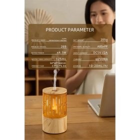 Resim Alev Aromaterapi Makinesi Küçük Ev Yatak Odası Sessiz Mum Işığı Atmosfer Işık Aromaterapi Nemlendirici Difüzör A (Yurt Dışından) 