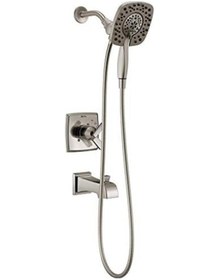 Resim T17464-ss-ı Ashlyn Monitor 17 Serisi Banyo Küveti Ve Duşu In2ıtıon Two İn One El Duşu Duş Başlığı, Paslanmaz Çelik Açık Mavi 