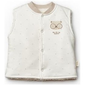 Resim BabyCosy Organic Wear Bebek Yelek %100 Organic Pamuk Yenidoğan Serisi-csy8117 