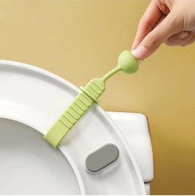 Resim Nirnisa Tuvalet Klozet Kapağı Kaldırma Kolu Hijyenik Mantar Tasarım Kapak Açma Tutucu 