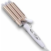 Resim Çok Renkli Su Dalga Maşası ile Doğal ve Şık Dalga Saçlar 