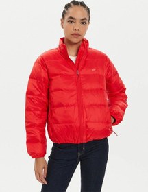 Resim Levi's Oversize Kısa Şişme Kadın Mont - Günlük Minimalist Kırmızı 