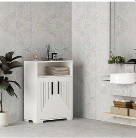Resim Moon Çok Amaçlı Dolap Beyaz-Beyaz 