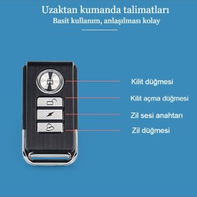 Resim IntersTech Motosikletler bisiklet evler için kablosuz anti-hırsızlık su geçirmez kablosuz uzaktan kumanda alarm 