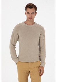 Resim U.S. Polo Assn. Erkek Comfort Fit Bisiklet Yaka Taş Melanj Basic Kazak 50313679-VR225 
