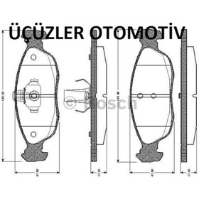 Resim Bosch Ön Fren Balatası Xsara P306 425103 425122 