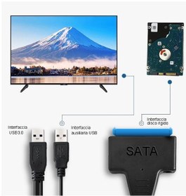 Resim Usb 3.0 2.5 3.5 İnç Sata Ssd Hdd Hard Disk Kablosu 4741A Veri Harici 