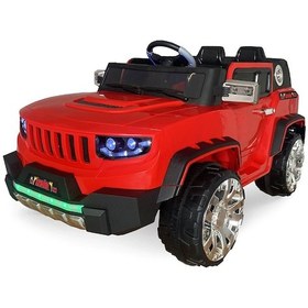 Resim Akar Akallı 4571 12 V 4X2 Çift Kişilik Kumandalı Akülü Araba Kırmızı 