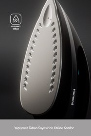 Resim HOMEND Jetsteam 1166h Buhar Kazanlı Ütü Mavi Siyah 