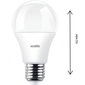 Resim Hype Store Ecolite 12W LED Ampul 3'lü Paket - 1521 Lümen, 100W Eşdeğer, E27 Duy, 3000K Sarı Işık, Opal Cam,%88 