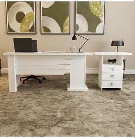 Resim Kalender Dekor Ophira-1-3 Ofis Büro Masası Takımı Oph01 