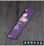 Resim Vkemall Klasik Çin Stili Mor İpek Battaniye, Fan Kılıfı, Zarf, Paket Aksesuarı, Pratik Ev Gereci, Dayanıklı Malzeme 